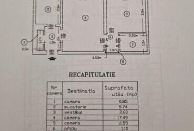Apartament cu 2 camere semidecomandat în Titan - 16