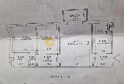 Apartament cu 3 camere semidecomandat, mobilat în Alexandru cel Bun - 12