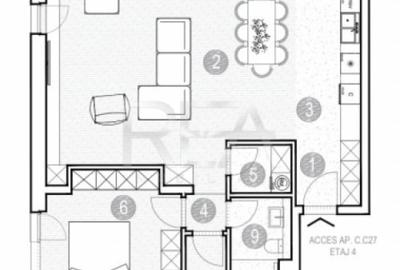 Apartament cu 3 camere semidecomandat în Grivița - 1