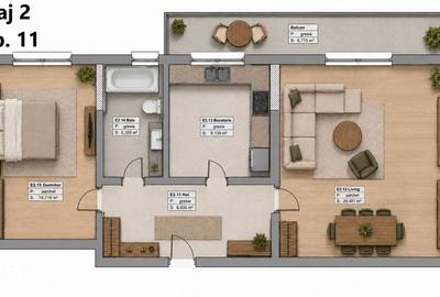 Apartament cu 2 camere în Tomis Plus - 8