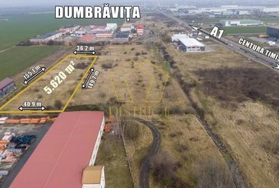 Teren Construcții extravilan de 5620 mp, în Dumbrăvița