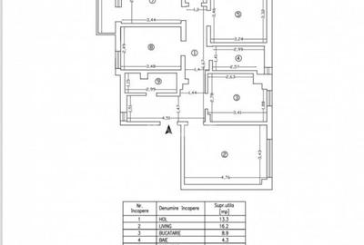 Apartament de vanzare 4 camere si 2 bai, zona Pacurari- Mimo - 1