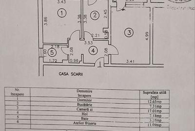 Zona Ciresica, 2 camere decomandate cu suprafata utila de 59 mp. - 8