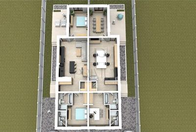 Duplex cu 3 camere cu Canalizare în Albina - 8