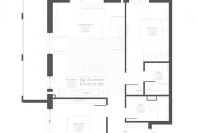 Apartament cu 3 camere decomandat în Sopor - 1