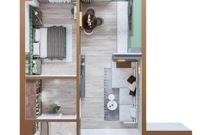 Apartament cu 2 camere decomandat în Copou - 1