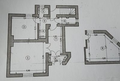 3 camere parter casa zona B Vacarescu - Parc Circului metrou 750 m - 14