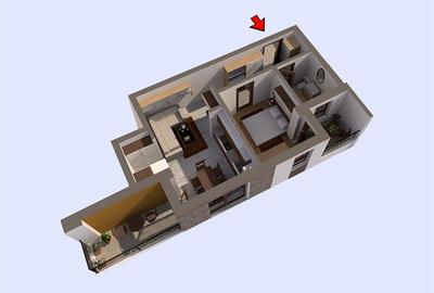 Valea Oltului, bloc 2020, 2 camere, 46 mpu, 2 terase, 3/3, zona case - 3