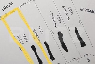 Teren intravilan 517 mp, zona Ampoita - 1