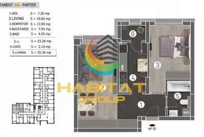 Apartament cu 2 camere în Apărătorii Patriei - 15