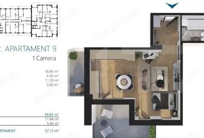 Apartament o camera, 40 mp, etajul 2, Zona Elite - 1