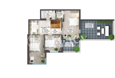 Vanzare - Penthouse zona Copou, 148.50 mp utili + 37.30 mp terasa - 5