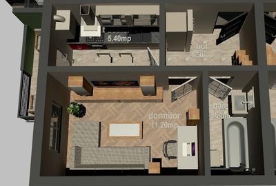 Apartament 1 camera | Loc de parcare inclus în pret  | Curte proprie 18 mp - 7