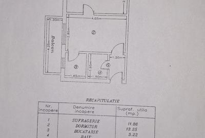 Apartament cu 2 camere semidecomandat în Central