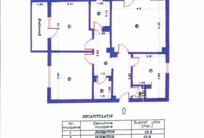 Apartament cu 3 camere decomandat în Central - 1