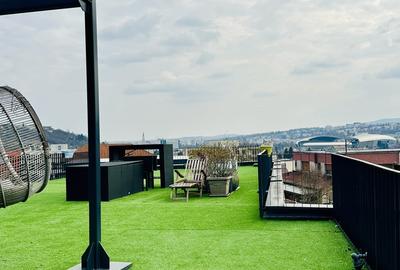 Penthouse cu 3 camere semidecomandat, mobilat în Grigorescu - 1