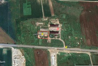 Teren industrial 4800 mp cu constructii , Letcani Iasi, acces E85 - 2