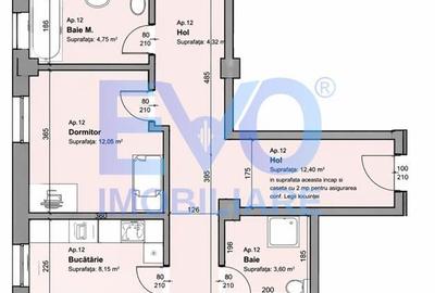 Apartament cu 3 camere decomandat în Galata - 15
