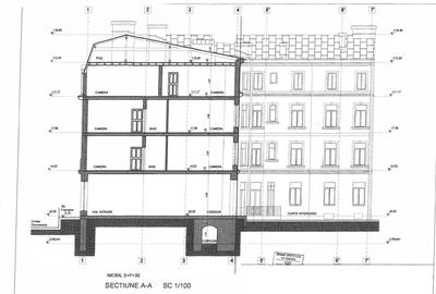 Imobil 2185 mp Centrul Istoric Piata Unirii 500 mp teren vitrina 19 m - 19