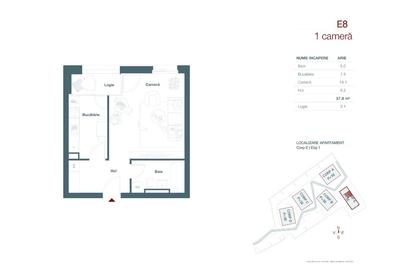 Garsonieră decomandată în Lipovei - 2