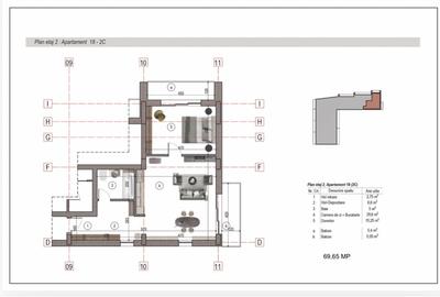 Titan sector 3, Apartament 2 camere, 70mp,Balcoane 10,9 mp, Sector 3 - 1