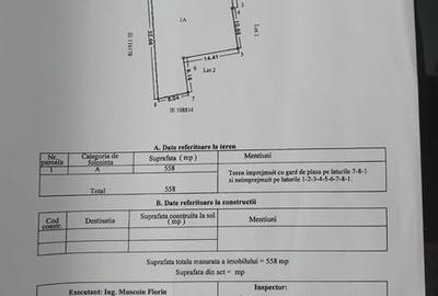Teren de 558 mp, în Corbu
