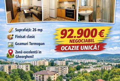 Apartament cu 2 camere semidecomandat în Gheorgheni