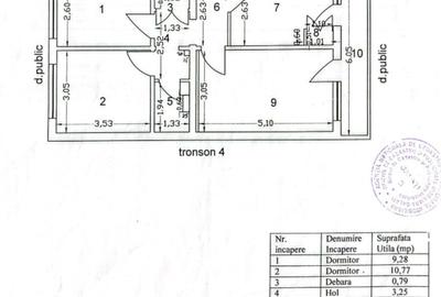 Apartament cu 3 camere în Piața Centrală