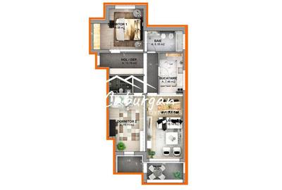 Apartament cu 3 camere în Cristian - 2