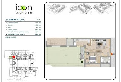 ICON Garden, zona Obor, apartament 2 camere - 2