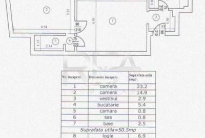 Apartament cu 2 camere semidecomandat, mobilat în Sala Palatului - 9