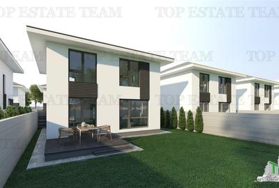 Vila moderna individuala cu 5 camere , 3 bai , Living open space, terasa,incalzi - 6