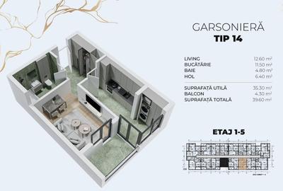 Garsoniera Decomandata-Acces Metrou Berceni-Ideal Investitie - 5