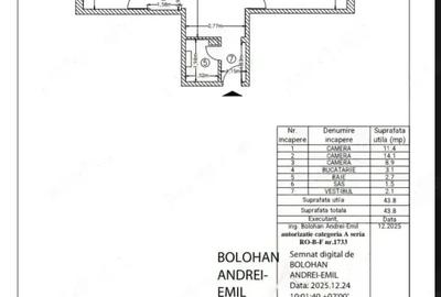 Apartament cu 2 camere decomandat în Berceni