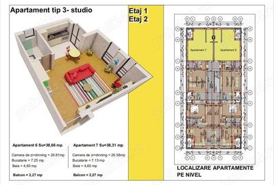 Apartament cu 2 camere semidecomandat în Central - 8