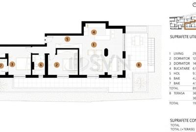 Apartament cu 3 camere decomandat în Unirii - 2