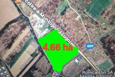 Teren de 46600 mp, în Central