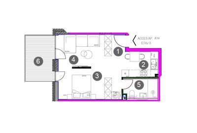 Studio spațios nou cu terasă | Sisești - 2