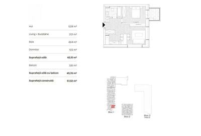 Apartament cu 2 camere în Ghencea