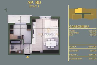 Garsoniera moderna, imobil tip boutique, stradal, Comuna Berceni -Vidra - 8