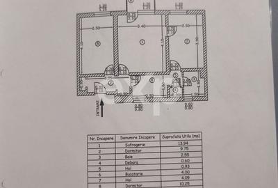Apartament cu 3 camere decomandat, mobilat în Războieni - 11