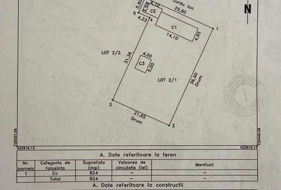Casă individuală cu 3 camere cu Canalizare în Cazasu - 3