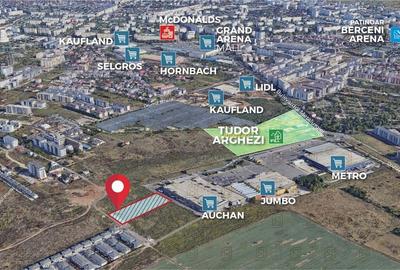 Teren de 5000 mp, Auchan Berceni, Sectorul 4, ideal dezvoltare rezidentiala