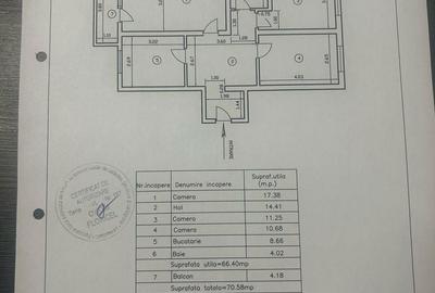 Apartament cu 3 camere decomandat în Central - 1