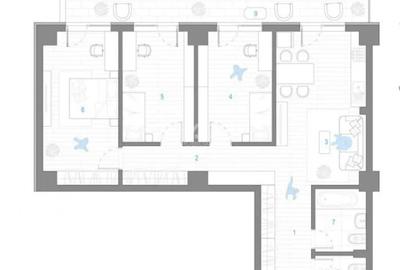 Apartament cu 4 camere semidecomandat în Cug - 2