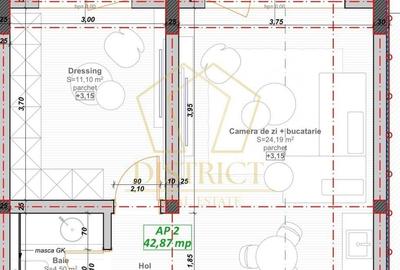 Apartament cu 2 camere în Girocului - 1