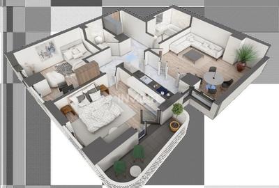 APARTAMENT CU 3 CAMERE DECOMANDAT, 2 BAI , COMPLEX PREMIUM + - 8