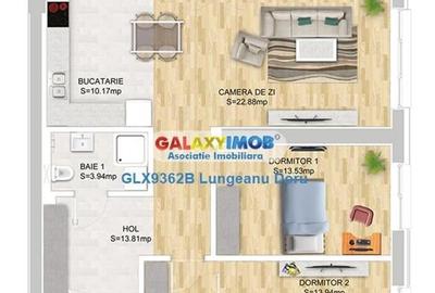 Apartament cu 3 camere decomandat, mobilat în Central - 2