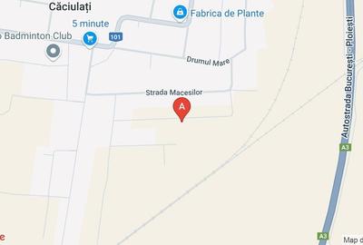 Caciulati! Teren de vanzare - 1500 mp la 15 minute de capitala - 2