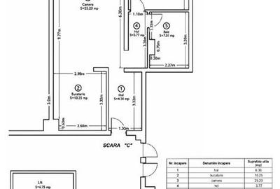 Apartament cu 2 camere decomandat, mobilat în Tractorul - 19
